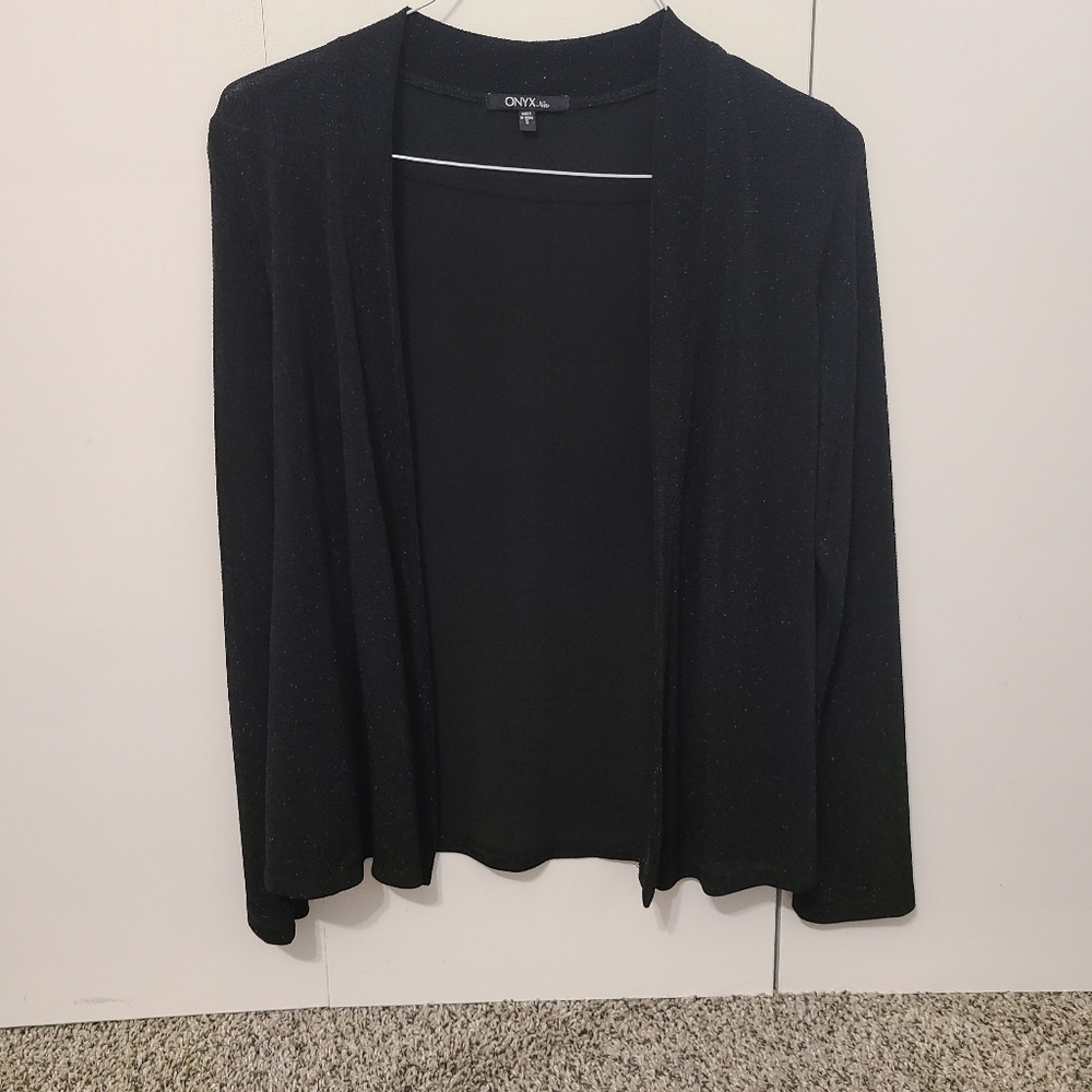 Onyx Nite Women's Metallic Cardigan -S